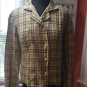 1980’s Vintage Boxy Linen Top
